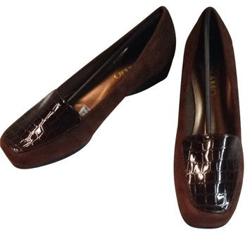 Andiamo Brown Wedges - SIZE 10