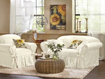 Brocade Wing Back Chair Slipcover - BEIGE