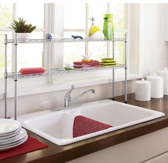2-Tier Over-the-Sink Shelf – StlouisOverstock.com