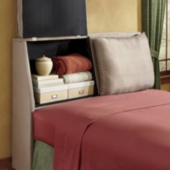 Padded Storage Headboard - QUEEN