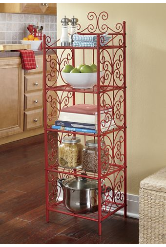 5-Tier Scroll Rack - RED