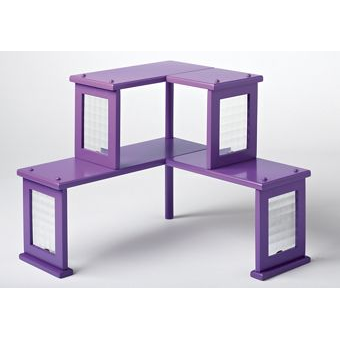 Two-Tier Corner Shelf - PURPLE