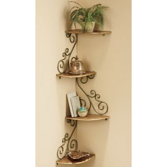 Scrolled Corner Shelf