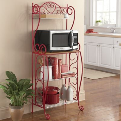 Red bakers rack hotsell