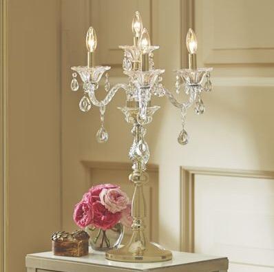 Crystal Tabletop Lamp