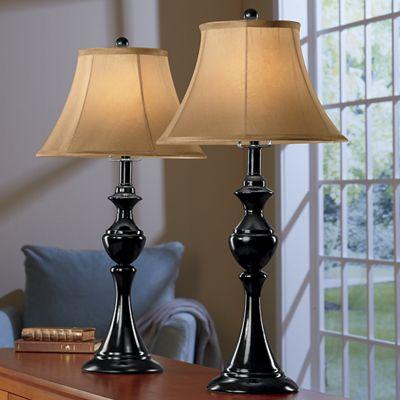 Set of (2) Black Lamps