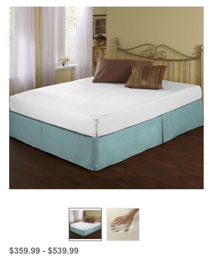 10” Twin Memory Foam Mattress