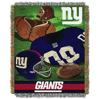 NFL Licensed NY Giants Vintage Series Tapestry Throw