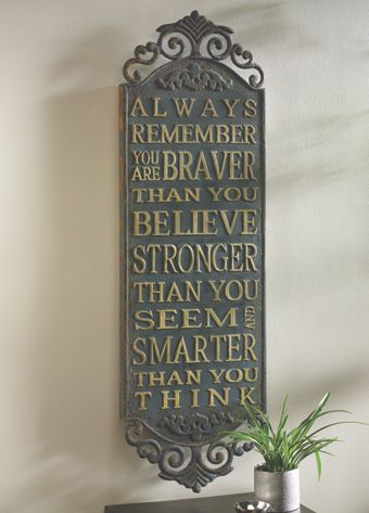 Ornate Quote Plaque - 48" x 15"