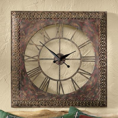 Los Alamos Metal Clock - 34"