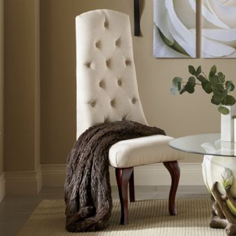 High-Back Tufted Chair