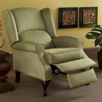 Plush Microfiber Recliner - SAGE