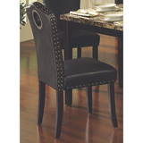Nailhead Dining Chair - Chocolate