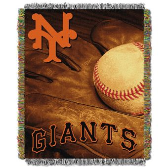 NY Giants MLB Vintage Series Tapestry Throw