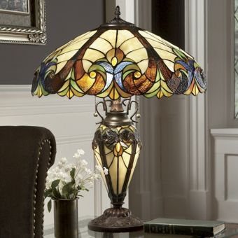 Stained Glass Halston Lamp by River of Goods
