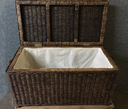 Rattan Wicker Storage Bench