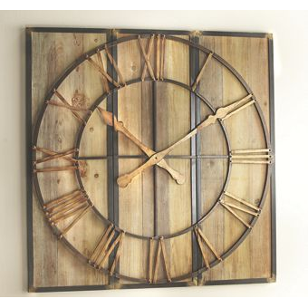 48" Wood Clock Art