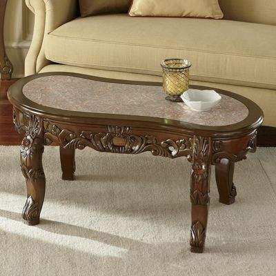 Hand Carved Marble Coffee Table