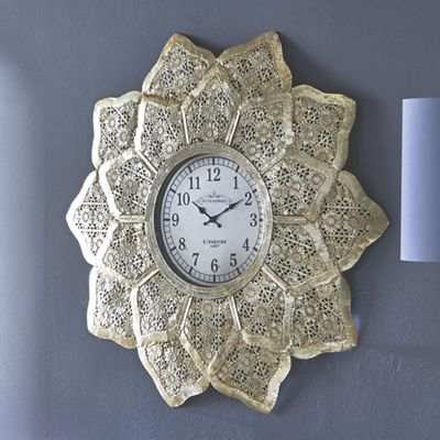 34” Flower Burst Wall Clock