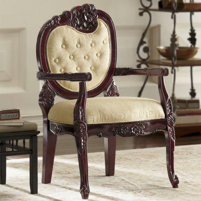 Hand Carved Accent Chair