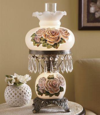 Rose Glass Lamp