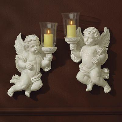 Set of 2 Angel Sconces