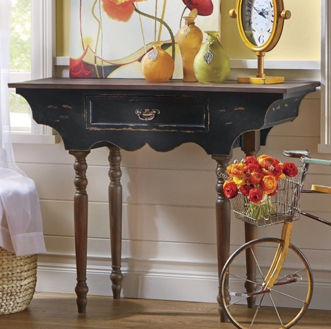 Antiqued Console Table