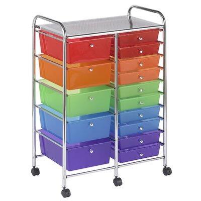 15-Drawer Storage Cart