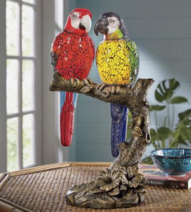Parrots In Love Lamp