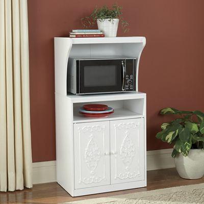 Rose Scroll Microwave Cabinet