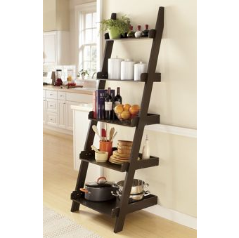 5-Tier Wood Ladder Shelf