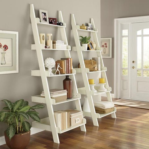 5-Tier Wood Ladder Shelf