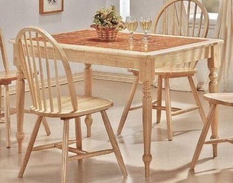 (5) Piece Solid Wood Dining Set