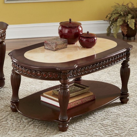 Hand Carved Marble Coffee Table