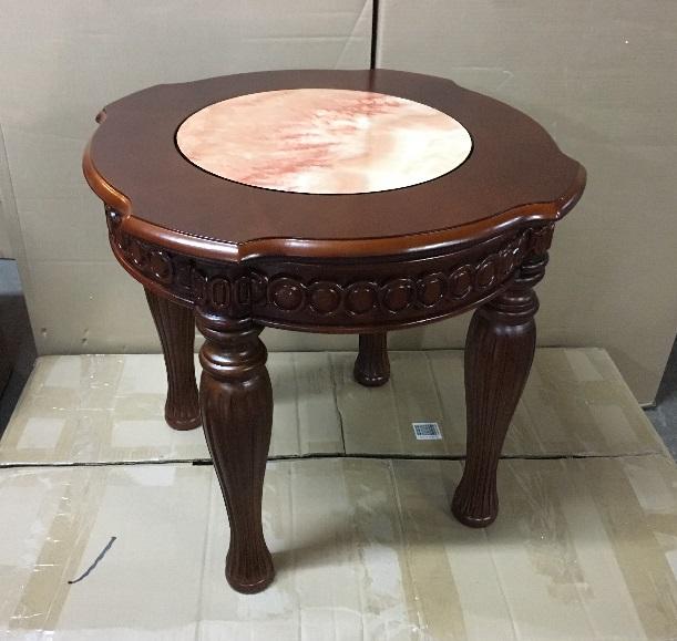 Hand Carved Marble End Table