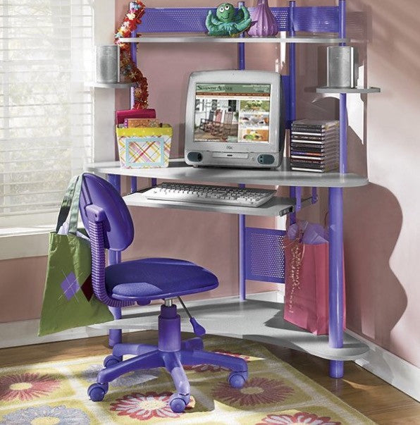 Cool Colors Corner Desk - BLUE